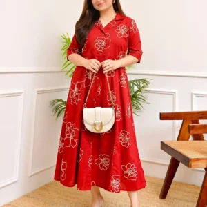rajoriya fashion Floral Print Pure Cotton A-line Kurta for Women